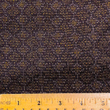 Infinite Diamonds Ikat, Brown/Amber Miyuki Tsumugi Vintage Kimono Silk By the Yard from Japan,  #315