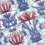 Art Deco Tulips, Liberty of London Tana Lawn "Danuna" by the Half Yard