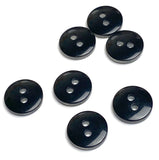 Sparkly 'Abalone' Confetti Shiny Black 2-Hole Vintage Button 7/16" / 11mm Pack of 20  KB-950