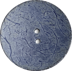 Blue Extra Large Coconut Button "Rustica"  2-1/4" Scooped Denim Navy, Less Bright