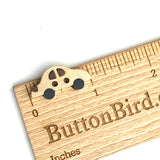 Car Button, Wood Tan + Black 1"  2 Holes  # SK-695