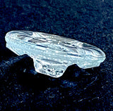 Star Shine Shank Back, 3/4" / 19mm Vintage Clear Glass Buttons, Pack of Two, #OT-123