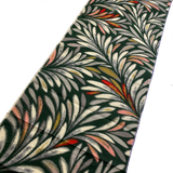 Forest Jungle Vintage Meisen Kimono Silk Piece, 13.5" x 41" from Japan  #ZP-46