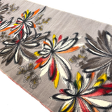 Bursting Vintage Meisen Kimono Silk Piece, 14" x 50" from Japan  #ZP-47