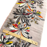 Bursting Vintage Meisen Kimono Silk Piece, 14" x 50" from Japan  #ZP-47