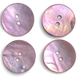 Purple Velvet Matte Agoya Shell 3/4" 2-Hole Button 21mm, Pack of 5 for $7.25. # 1221
