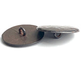 Black Rust 13/16" / 20mm Shank Back Metal Button # SK1106