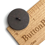 Black Rust 1" / 25mm Shank Back Metal Button # SK-1105