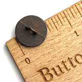 Black Rust 5/8" / 15mm Shank Back Metal Button # SK1107