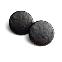 Black Rust 5/8" / 15mm Shank Back Metal Button # SK1107