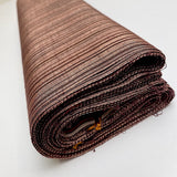 Yarn-Dyed Cocoa Brown Stripe, Still-Tied Bolt, Vintage Kimono Silk from Japan, Whole 13 Yd. Bolt  #316