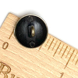 Lion Crest Antique Brass Domed 1/2" / 14mm Shank Back Metal Button # SK-926