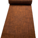 Rusty Black Smoke and Lightning, Extreme Orange Slubs Tsumugi Vintage Kimono Silk from Japan By the Yard #318