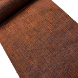 Rusty Black Smoke and Lightning, Extreme Orange Slubs Tsumugi Vintage Kimono Silk from Japan By the Yard #318