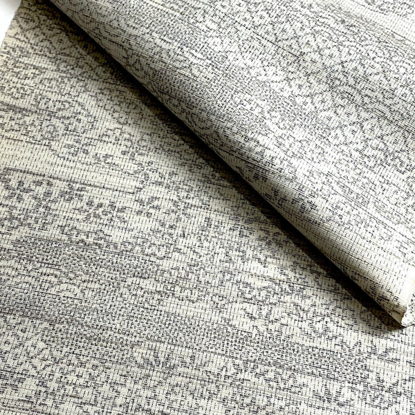 Misty Dreamy Gardens Vintage Kimono Silk Ikat from Japan By the Yard #319