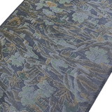 Island Paradise Blue-Gray Ikat Vintage Kimono Oshima Tsumugi Silk from Japan By the Yard #320