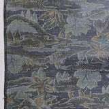 Island Paradise Blue-Gray Ikat Vintage Kimono Oshima Tsumugi Silk from Japan By the Yard #320