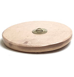 Running Low, Musical Fairy w. Violin, Large Art Stone Button, 1-3/4" From Susan Clarke Originals