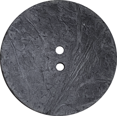 Sale, Charcoal Gray Extra Large Scooped Coconut Button, "Rustica"  2-1/4" #SK-484