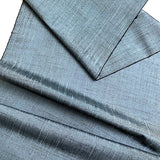Muted Teal /Black Textured Vintage Kimono Silk From Japan By the Yard #843