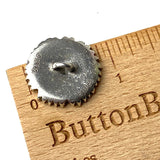 Sunflower Button, Pewter, 7/8" Shank Back, from Danforth Pewter #DN268