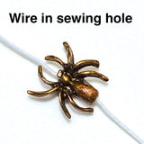 Running Low: Spider 5/8" Bronze Metal Artisan Sew-Down Style Button by Susan Clarke
