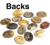 Re-Stocked Oval Moonrise Mother of Pearl 1/2" x 3/8" Iridescent Button 13mm, Pack of 12, #KB-806-12