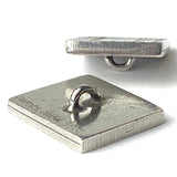 African Weave Danforth Pewter Rectangular Button, 7/8" x 3/4"  #DN256
