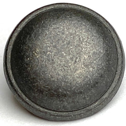 Minimalist Matte Charcoal Silver 18mm Metal Button, 3/4" Shank Back #SK-1119