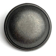 Re-Stocked, Minimalist Matte Charcoal Silver 15mm Metal Button, 5/8" Shank Back  #SK-1120
