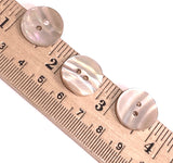 Golden Beige Rainbow Magical Curves Abalone 2-Hole Buttons, 11/16" Champagne Pack of 10  #KB-958