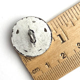Journey with Dog Antique Silver Metal Button, Shank Back 7/8" / 22mm #FJ-10