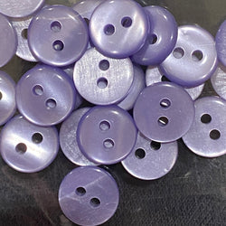 Pack of 24 Faux MOP Shell 2-Hole Buttons, Iridescent Purple 3/8" / 10mm  #SK-1908