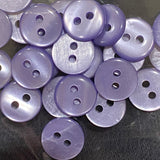 Re-Stocked, Pack of 24 Faux MOP Shell 2-Hole Buttons, Iridescent Purple 3/8" / 10mm  #SK-1908