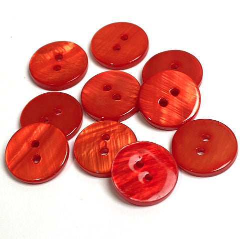 Re-Stocked Red River Shell 5/8" 2-hole Button, Pack of 12  #SK-1792