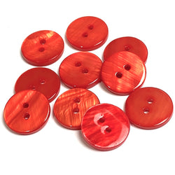 Re-Stocked Red River Shell 5/8" 2-hole Button, Pack of 12  #SK-1792