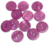Lilac River Shell 5/8" 2-hole Button, Pack of 12 for 12.00 #SK-1780-12