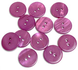 Lilac River Shell 5/8" 2-hole Button, Pack of 12 for 12.00 #SK-1780-12
