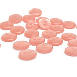 Pack of 24 Faux MOP Shell 2-Hole Buttons, Peach 3/8" / 10mm  #SK-1899