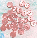 Pack of 24 Faux MOP Shell 2-Hole Buttons, Peach 3/8" / 10mm  #SK-1899