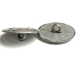 Sedona Sun, Shank Back Metal Button Silver 13/16" / 20mm (Smaller Size)  #MV-20