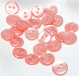 Pack of 24 Faux MOP Shell 2-Hole Buttons, Peach 9/16" / 14mm  #SK-1914