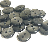 Pack of 24 Faux MOP Shell 2-Hole Buttons, Grey 3/8" / 10mm  #SK-1897