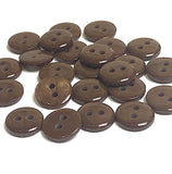 Pack of 24 Faux MOP Shell 2-Hole Buttons, Espresso 3/8" / 10mm  #SK-1909
