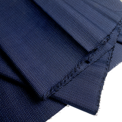 Midnight Blue/Black/Indigo Handwoven Tsumugi Smooth Oshima Vintage Kimono Silk From Japan By the Yard #276