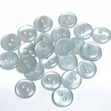 Pack of 24 Faux MOP Shell 2-Hole Buttons, Light Blue 3/8" / 10mm  #SK-1903
