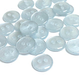 Pack of 24 Faux MOP Shell 2-Hole Buttons, Light Blue 3/8" / 10mm  #SK-1903