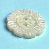 Flower Shape 5/8" 2-Hole Pearl Shell Button, Pack of SIX #683