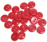 Pack of 24 Faux MOP Shell 2-Hole Buttons, Red 3/8" / 10mm  #SK-1898