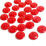 Pack of 24 Faux MOP Shell 2-Hole Buttons, Red 3/8" / 10mm  #SK-1898